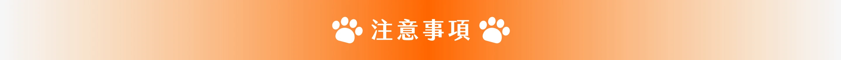 注意事項